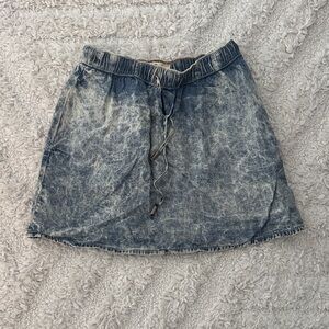 Dittos Washed Blue Mini Skirt